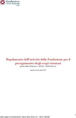 Regolamento dell'attivit&agrave; della Fondazione per il perseguimento degli scopi statutari