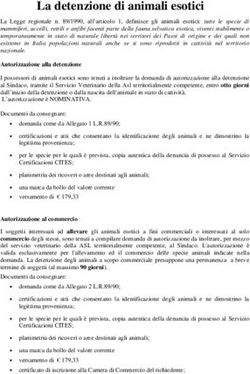La detenzione di animali esotici