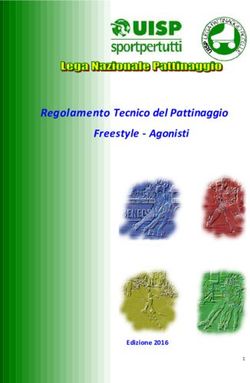 Regolamento Tecnico del Pattinaggio Freestyle - Agonisti - UISP Nazionale