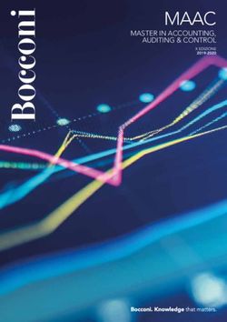 MAAC MASTER IN ACCOUNTING, AUDITING & CONTROL - X EDIZIONE 2019-2020 - Universit&agrave; Bocconi