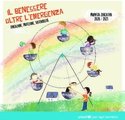 Il benessere proposta educativa 2020 / 2021 - DE ZERBI-MILONE