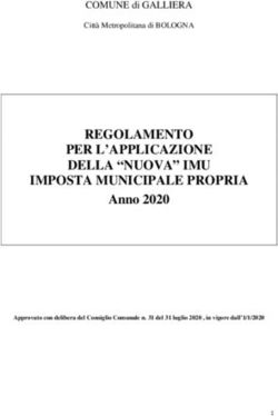 REGOLAMENTO PER L'APPLICAZIONE DELLA "NUOVA" IMU IMPOSTA MUNICIPALE PROPRIA - Anno 2020 - COMUNE di GALLIERA