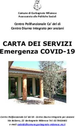 CARTA DEI SERVIZI Emergenza COVID-19 - Comune di ...