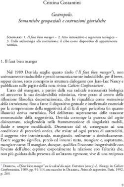 Cristina Costantini Gastropolis. Semantiche geospaziali e costruzioni giuridiche