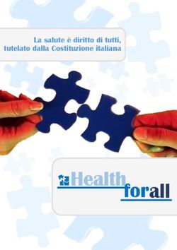 La salute &egrave; diritto di tutti, tutelato dalla Costituzione italiana