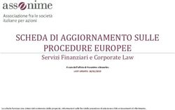 SCHEDA DI AGGIORNAMENTO SULLE PROCEDURE EUROPEE - Assonime