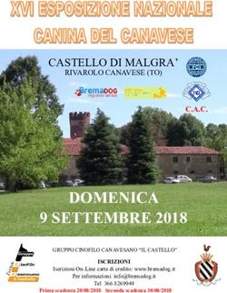 DOMENICA 9 SETTEMBRE 2018 - CASTELLO DI MALGRA' - ENCI Show