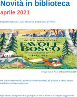 Novità in biblioteca aprile 2021 - Biblioteche di Genova