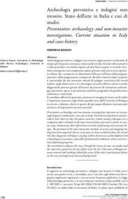 Archeologia preventiva e indagini non invasive. Stato dell'arte in Italia e casi di studio Preventative archaeology and non-invasive ...