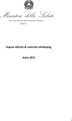 Ministero della Salute - Report attivit&agrave; di controllo antidoping Anno 2015 - Ministero ...