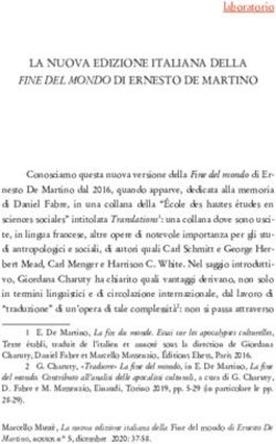 LA NUOVA EDIZIONE ITALIANA DELLA - FINE DEL MONDO DI ERNESTO DE MARTINO - IRIS Uniroma1
