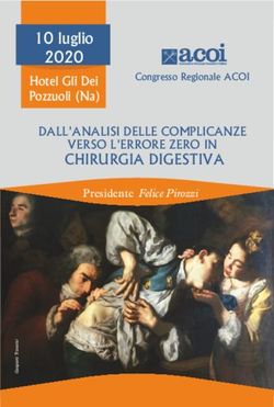 10 luglio 2020 CHIRURGIA DIGESTIVA - VERSO L'ERRORE ZERO IN DALL'ANALISI DELLE COMPLICANZE - ACOI