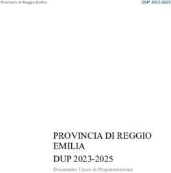 PROVINCIA DI REGGIO EMILIA DUP 2023-2025 - Documento Unico di Programmazione - DUP 2023-2025