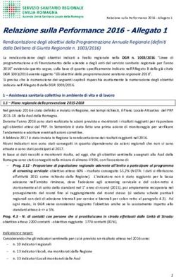 Relazione sulla Performance 2016 - Allegato