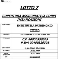 LOTTO 7 COPERTURA ASSICURATIVA CORPI IMBARCAZIONI - Ente Tutela ...