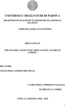 UNIVERSITA' DEGLI STUDI DI PADOVA