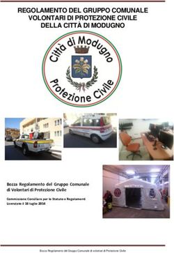 REGOLAMENTO DEL GRUPPO COMUNALE VOLONTARI DI PROTEZIONE CIVILE DELLA CITTÀ DI MODUGNO