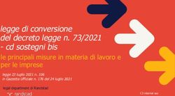 Legge di conversione del decreto legge n. 73/2021 - cd sostegni bis - le principali misure in materia di lavoro e per le imprese legge 23 luglio ...