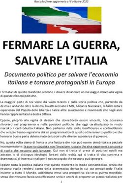 FERMARE LA GUERRA, SALVARE L'ITALIA - Documento politico per salvare l'economia italiana e tornare protagonisti in Europa - Secolo Trentino