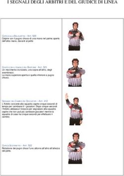 I SEGNALI DEGLI ARBITRI E DEL GIUDICE DI LINEA