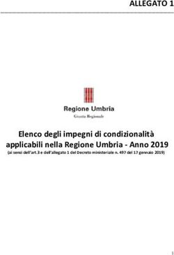 Elenco degli impegni di condizionalit&agrave; applicabili nella Regione Umbria - Anno 2019 - ai sensi dell'art.3 e dell'allegato 1 del Decreto ...