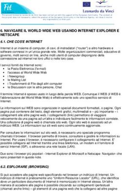 NAVIGARE IL WORLD WIDE WEB USANDO INTERNET EXPLORER E NETSCAPE 6.1. CHE COS'E INTERNET