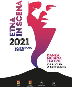 2021 DANZA MUSICA TEATRO - DA LUGLIO A SETTEMBRE - Comune di Zafferana Etnea