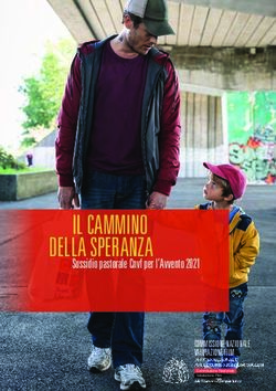 IL CAMMINO DELLA SPERANZA - Sussidio pastorale Cnvf per l'Avvento 2021 COMMISSIONE NAZIONALE VALUTAZIONE FILM - Portalecce