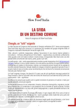 LA SFIDA DI UN DESTINO COMUNE - Slow Food