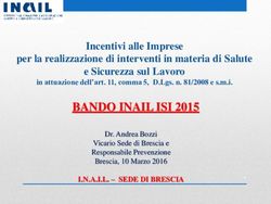 BANDO INAIL ISI 2015 Incentivi alle Imprese per la realizzazione di interventi in materia di Salute e Sicurezza sul Lavoro