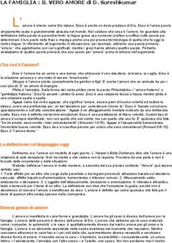 LA FAMIGLIA : IL VERO AMORE di D. Sureshkumar