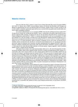 Malattie infettive - Osservatorio Nazionale sulla Salute nelle Regioni ...