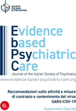 Raccomandazioni sulle attivit&agrave; e misure di contrasto e contenimento del virus - SARS-COV-19 Supplemento Speciale