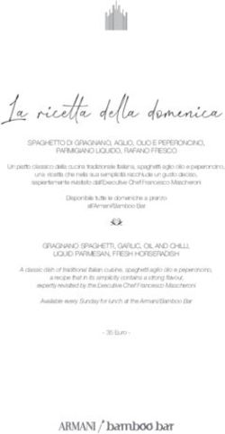 La ricetta della domenica - Armani Hotel Milano