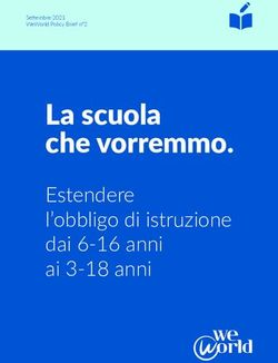 LA SCUOLA CHE VORREMMO - ESTENDERE L'OBBLIGO DI ISTRUZIONE DAI 6-16 ANNI AI 3-18 ANNI - WEWORLD