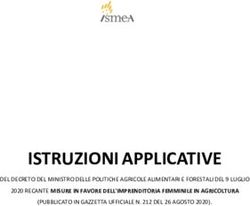 ISTRUZIONI APPLICATIVE - 2020 RECANTE MISURE IN FAVORE DELL'IMPRENDITORIA FEMMINILE IN AGRICOLTURA