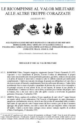 LE RICOMPENSE AL VALOR MILITARE ALLE ALTRE TRUPPE CORAZZATE