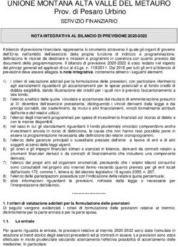 UNIONE MONTANA ALTA VALLE DEL METAURO - Prov. di Pesaro Urbino - Alta Valle del Metauro ...