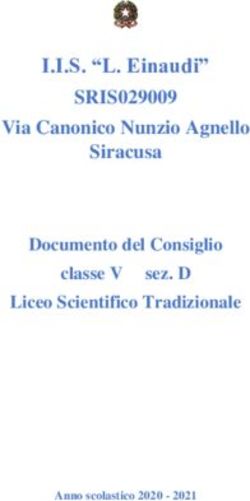 I.I.S. "L. Einaudi" SRIS029009 - Via Canonico Nunzio Agnello Siracusa Documento del Consiglio - "L. Einaudi" Siracusa