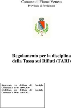 Regolamento per la disciplina della Tassa sui Rifiuti (TARI) - Comune di Fiume Veneto