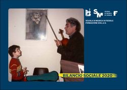 BILANCIO SOCIALE 2020 - SCUOLA DI MUSICA DI FIESOLE FONDAZIONE O.N.L.U.S.