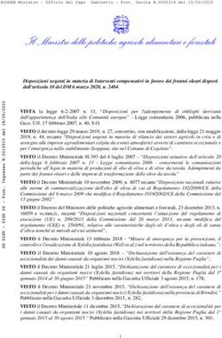 Il Ministro delle politiche agricole alimentari e forestali