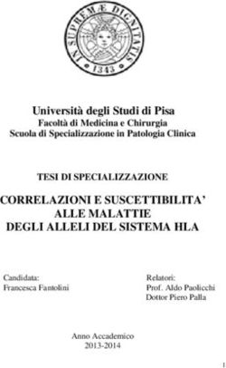 CORRELAZIONI E SUSCETTIBILITA' ALLE MALATTIE DEGLI ALLELI DEL SISTEMA HLA - Core