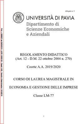 REGOLAMENTO DIDATTICO CORSO DI LAUREA MAGISTRALE IN ECONOMIA E GESTIONE DELLE IMPRESE - (Art. 12 - D.M. 22 ottobre 2004 n. 270) Coorte A.A ...