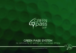 GREEN PASS SYSTEM la community di golfisti più numerosa d'Italia - www.greenpassgolf.net - Green Pass Golf
