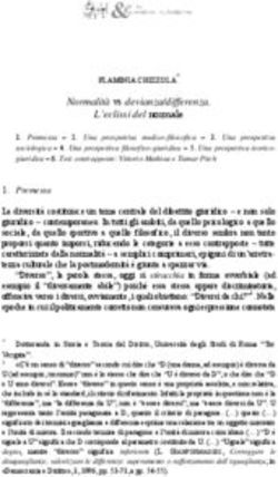 Normalità vs devianza/differenza. L'eclissi del normale
