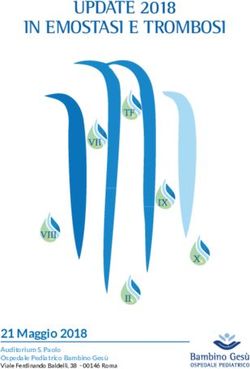 UPDATE 2018 IN EMOSTASI E TROMBOSI - 21 Maggio 2018 - Ospedale Pediatrico ...