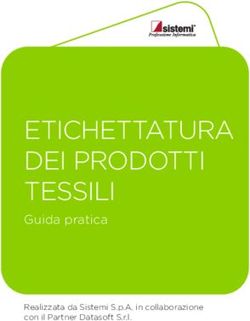 ETICHETTATURA DEI PRODOTTI TESSILI - Guida pratica Realizzata da Sistemi S.p.A. in collaborazione con il Partner Datasoft S.r.l - Datasoft Carpi