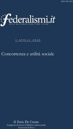 Concorrenza e utilità sociale - di Ilaria De Cesare - 1 APRILE 2020 - Sipotra