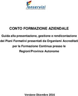 CONTO FORMAZIONE AZIENDALE - Versione Dicembre 2016 - Guida alla presentazione, gestione e rendicontazione - Fonservizi